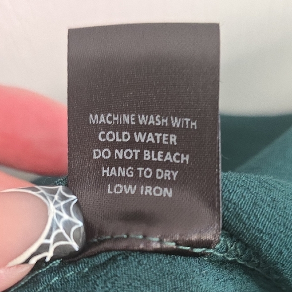 Vici Wrap Dress-Deep Green Long Sleeve - Picture 9 of 9